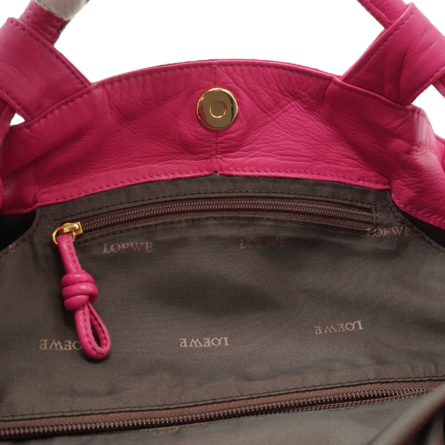 Nappa Aire Fuchsia Pink Bolso Levante