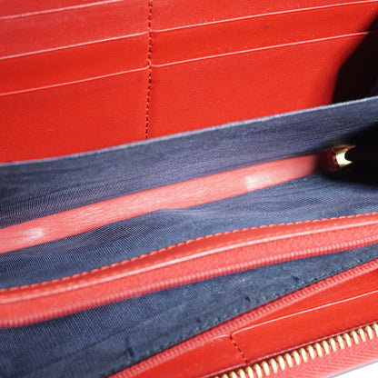 GG Supreme Coated Canvas Blooms Zip Around Long Wallet