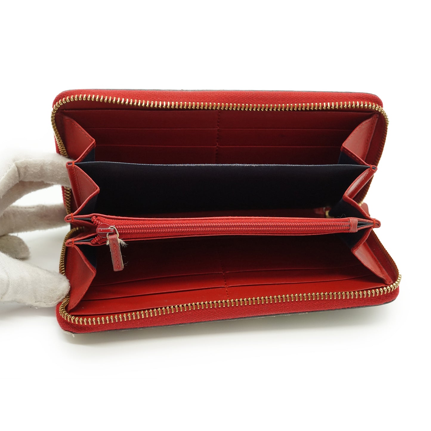 GG Supreme Coated Canvas Blooms Zip Around Long Wallet