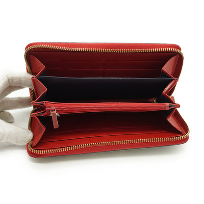 GG Supreme Coated Canvas Blooms Zip Around Long Wallet