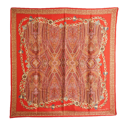 Vintage Paisley Silk Carre Kanebo