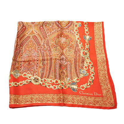 Vintage Paisley Silk Carre Kanebo