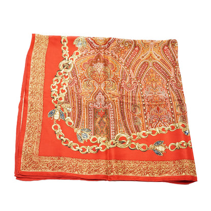 Vintage Paisley Silk Carre Kanebo