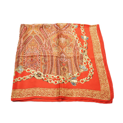 Vintage Paisley Silk Carre Kanebo