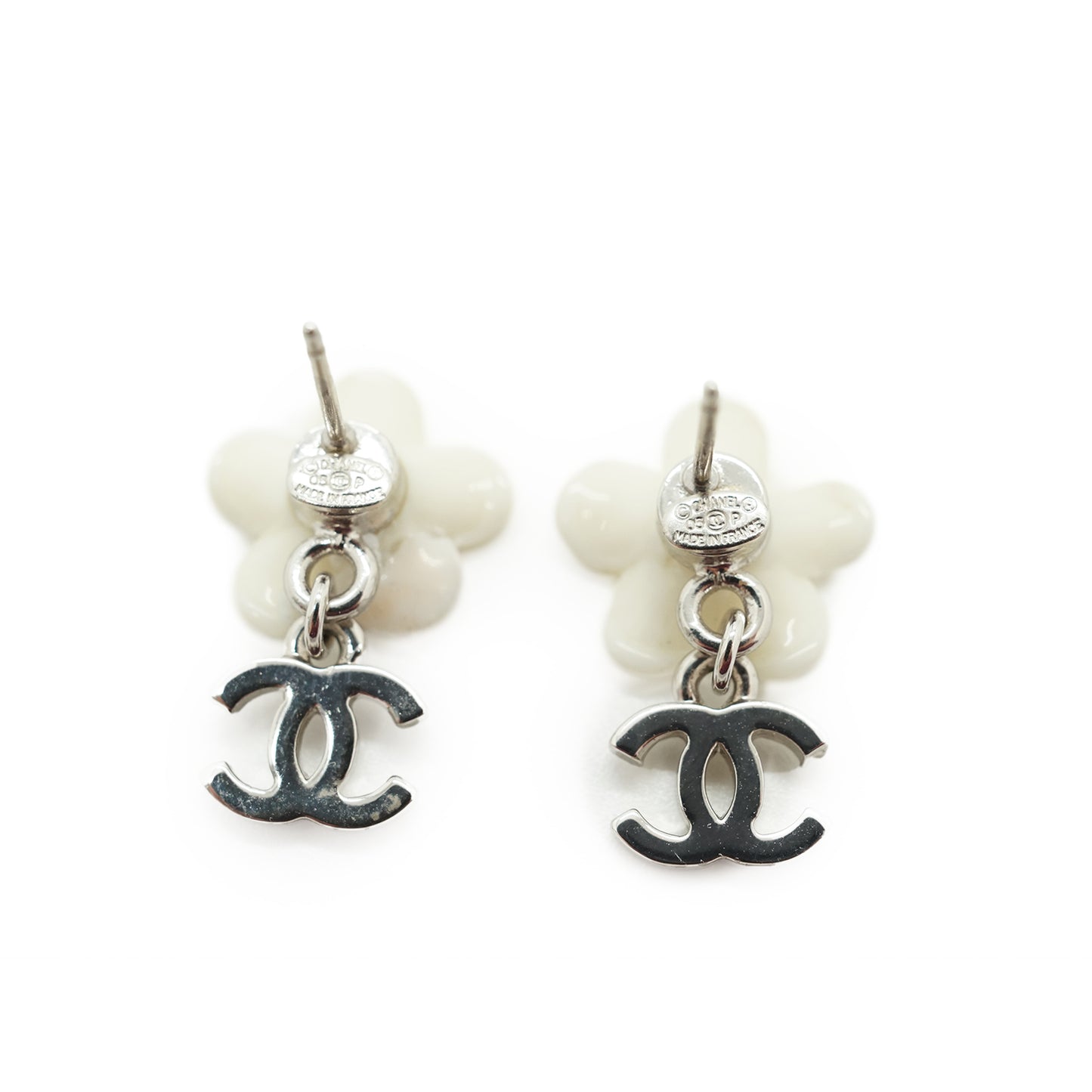 CC Camellia Flower Drop Earrings