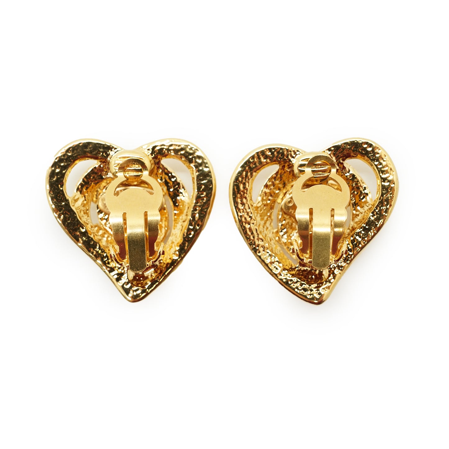 CC Heart-Shaped Clip-on Earrings GP