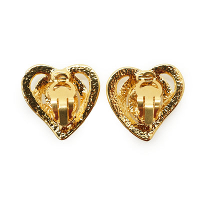 CC Heart-Shaped Clip-on Earrings GP