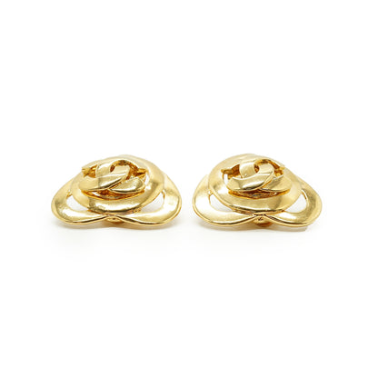 CC Heart-Shaped Clip-on Earrings GP