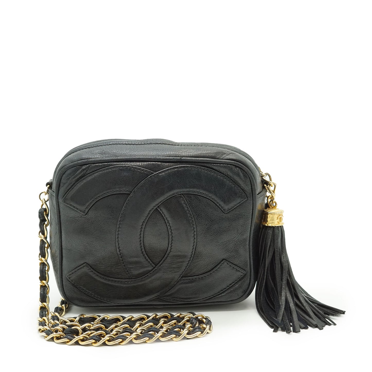 Vintage CC Tassel Mini Chain Camera Bag