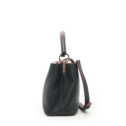 Capucines MM Taurillon Leather Noir Flamingo Limited Edition