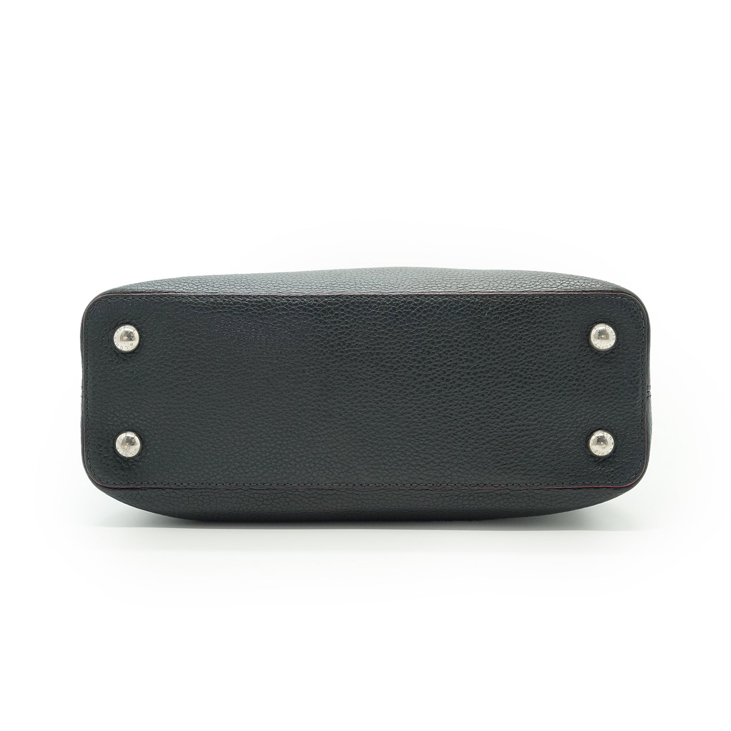 Capucines MM Taurillon Leather Noir Flamingo Limited Edition