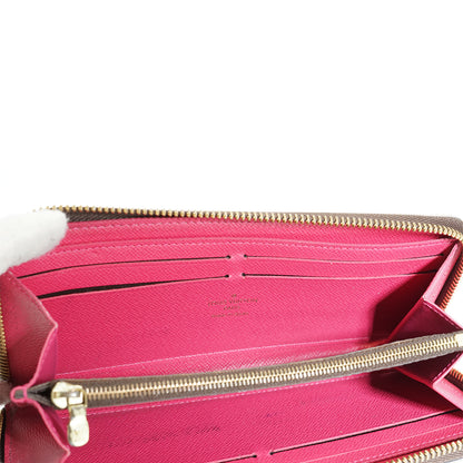 Monogram Portefeuille Clemence Pink Flower Charm Long Wallet