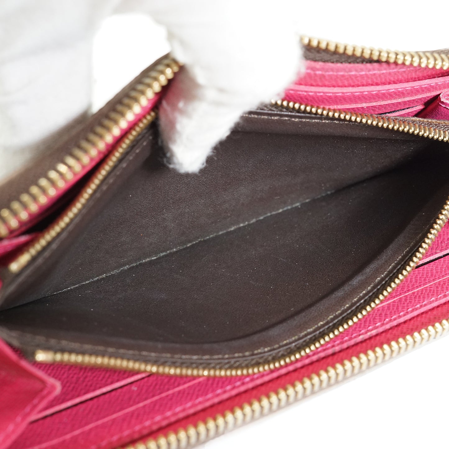 Monogram Portefeuille Clemence Pink Flower Charm Long Wallet