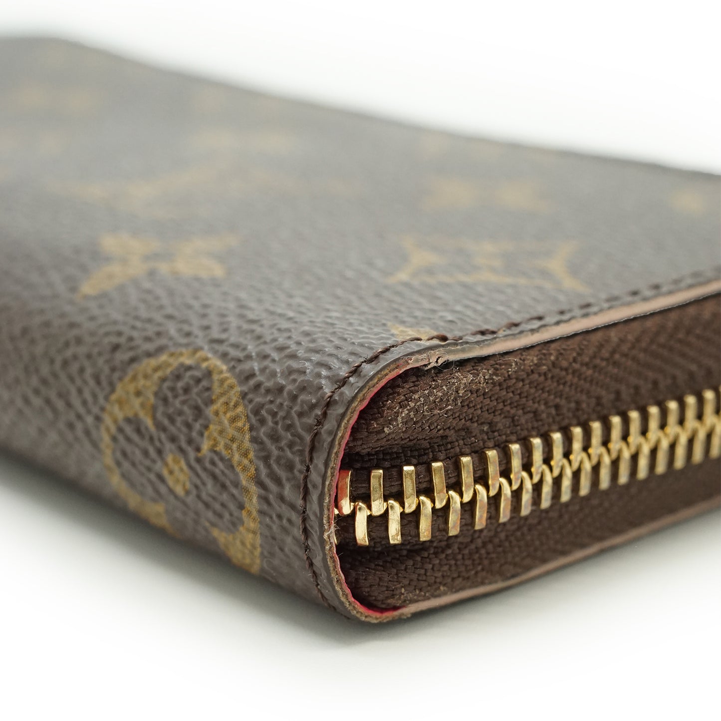 Monogram Portefeuille Clemence Pink Flower Charm Long Wallet