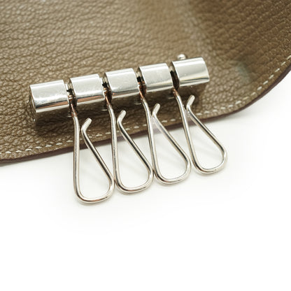 Epsom Etoupe Palladium Bearn 4-row Key Case