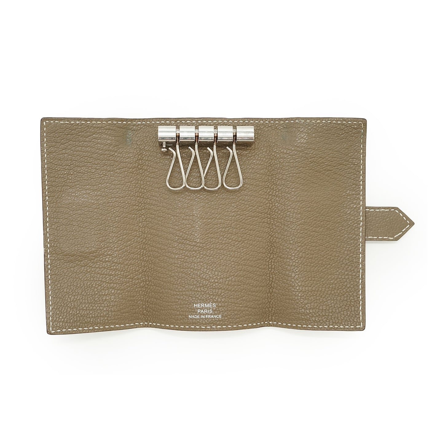 Epsom Etoupe Palladium Bearn 4-row Key Case