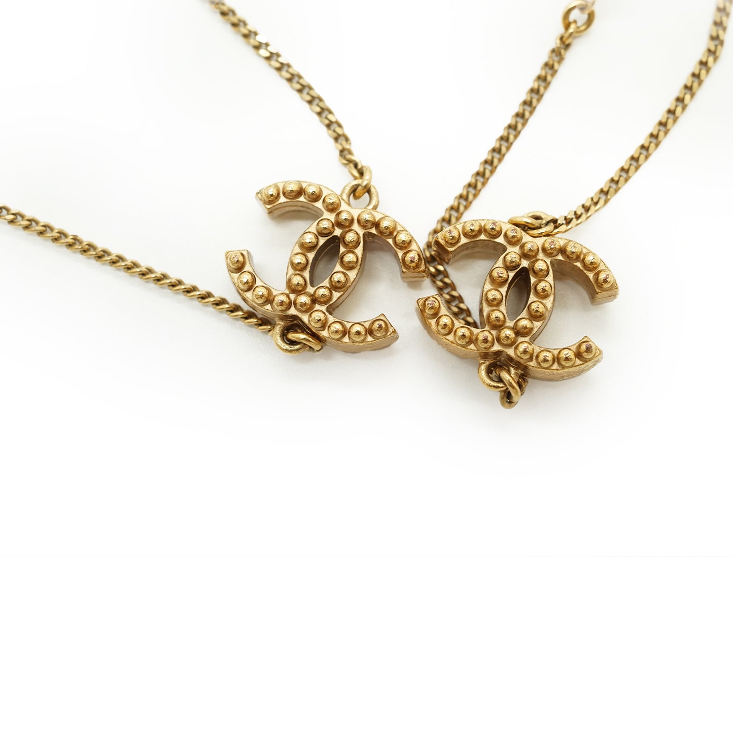 CC Faux Pearl and Rhinestone Long Chain Necklace