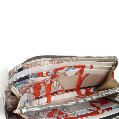 Evercolor Gris Misty Della Cavalleria Azap Silk-in Long Wallet