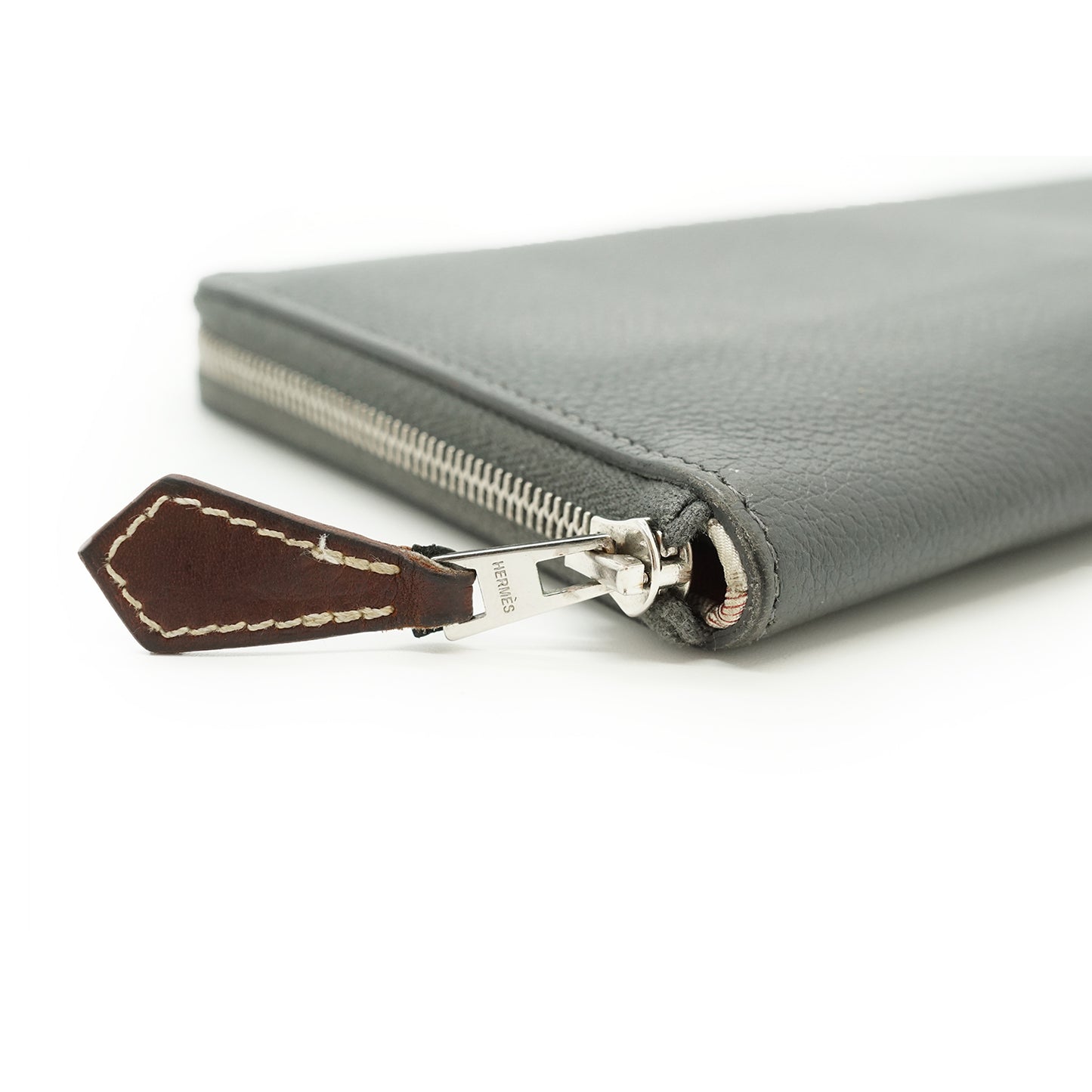 Evercolor Gris Misty Della Cavalleria Azap Silk-in Long Wallet