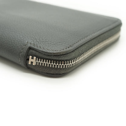 Evercolor Gris Misty Della Cavalleria Azap Silk-in Long Wallet