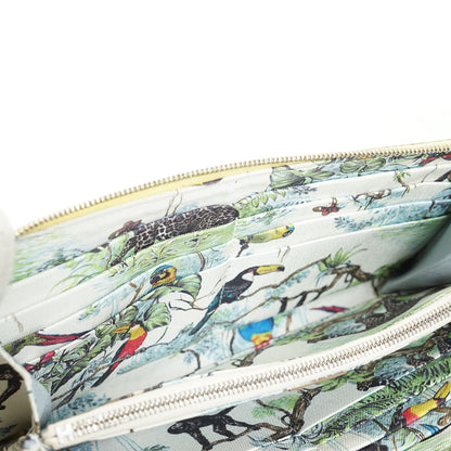 Epsom Jaune Poussin Palladium Equateur Azap Silk-in Long Wallet