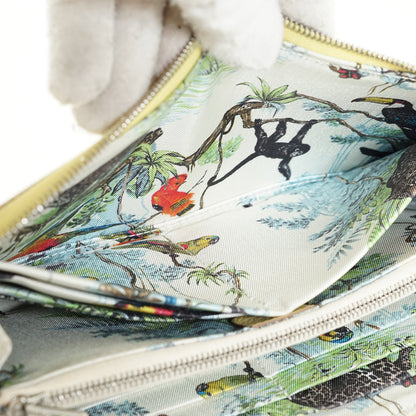 Epsom Jaune Poussin Palladium Equateur Azap Silk-in Long Wallet