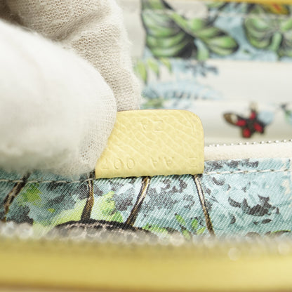 Epsom Jaune Poussin Palladium Equateur Azap Silk-in Long Wallet