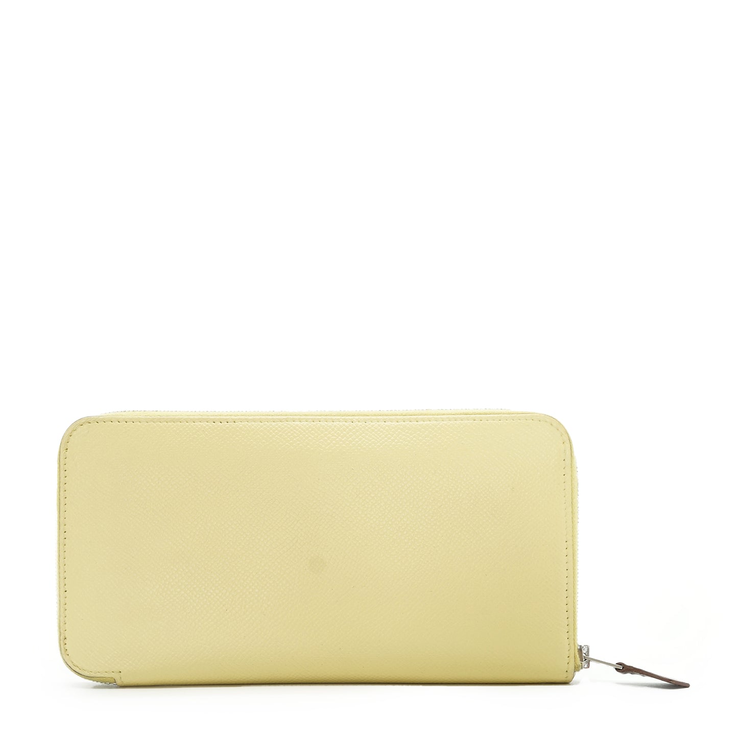Epsom Jaune Poussin Palladium Equateur Azap Silk-in Long Wallet