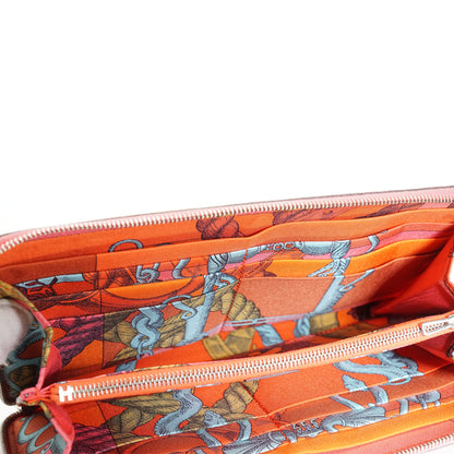 Epsom Rose Azalee Della Cavalleria Azap Silk-in Long Wallet