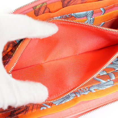 Epsom Rose Azalee Della Cavalleria Azap Silk-in Long Wallet