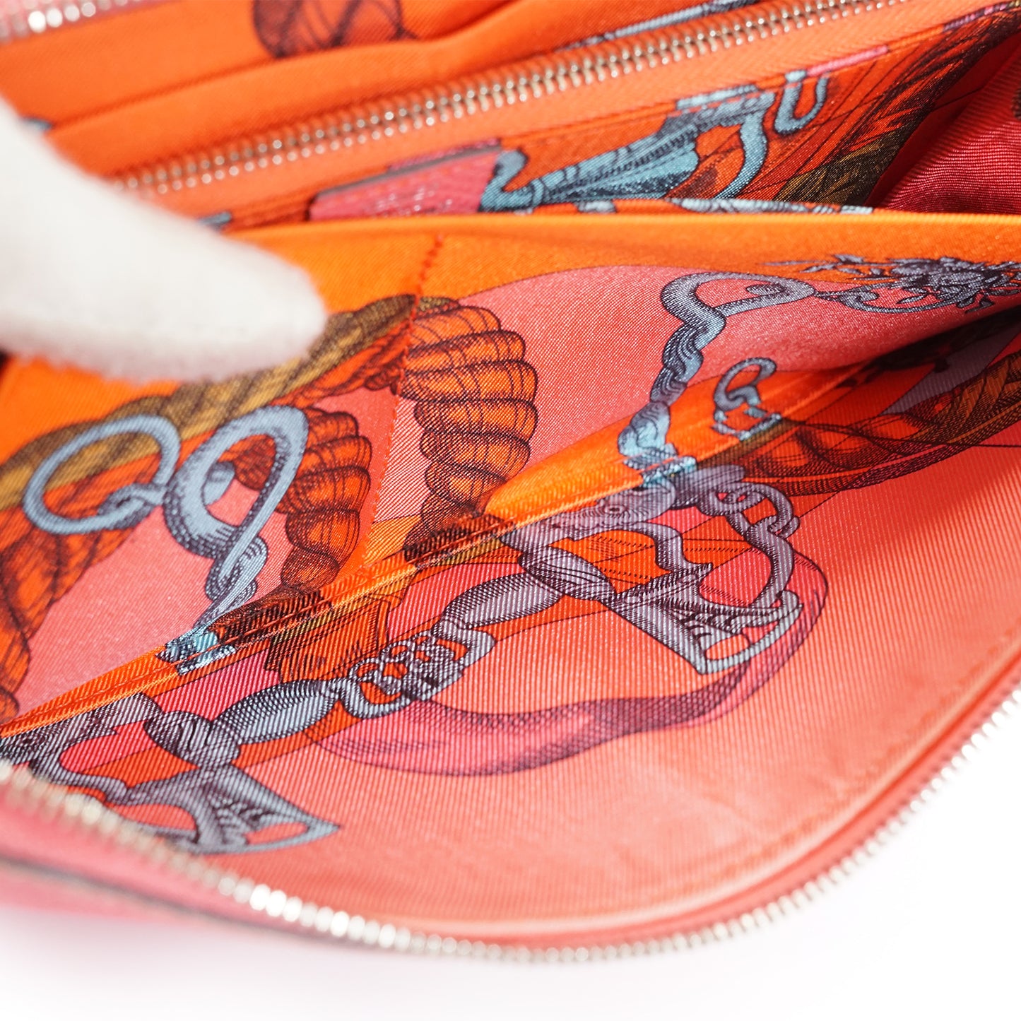 Epsom Rose Azalee Della Cavalleria Azap Silk-in Long Wallet