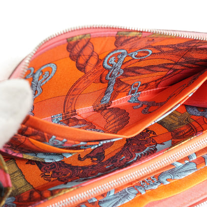 Epsom Rose Azalee Della Cavalleria Azap Silk-in Long Wallet