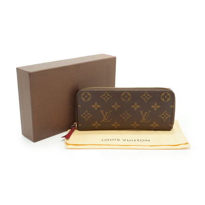 Monogram Portefeuille Clemence Fuchsia Long Wallet