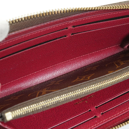 Monogram Portefeuille Clemence Fuchsia Long Wallet