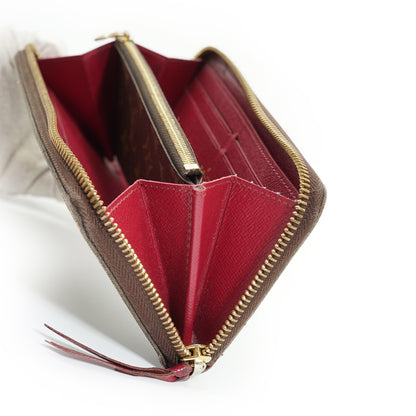 Monogram Portefeuille Clemence Fuchsia Long Wallet