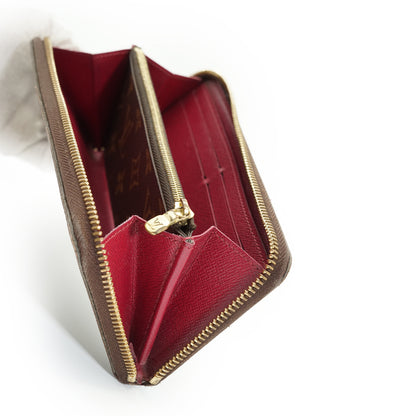 Monogram Portefeuille Clemence Fuchsia Long Wallet