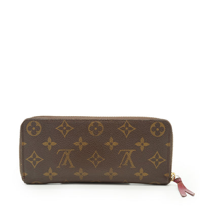 Monogram Portefeuille Clemence Fuchsia Long Wallet