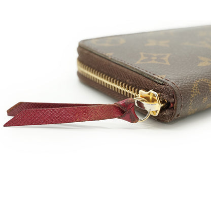 Monogram Portefeuille Clemence Fuchsia Long Wallet