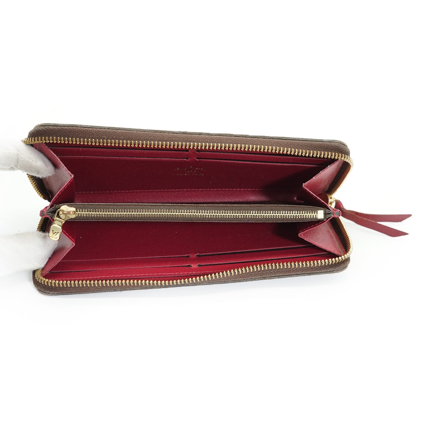 Monogram Portefeuille Clemence Fuchsia Long Wallet