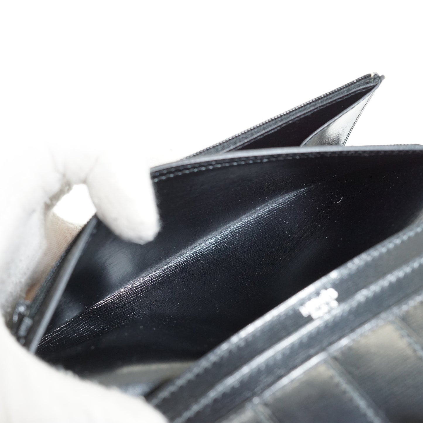 Bearn Soufflet Box Calfskin Bifold Long Wallet