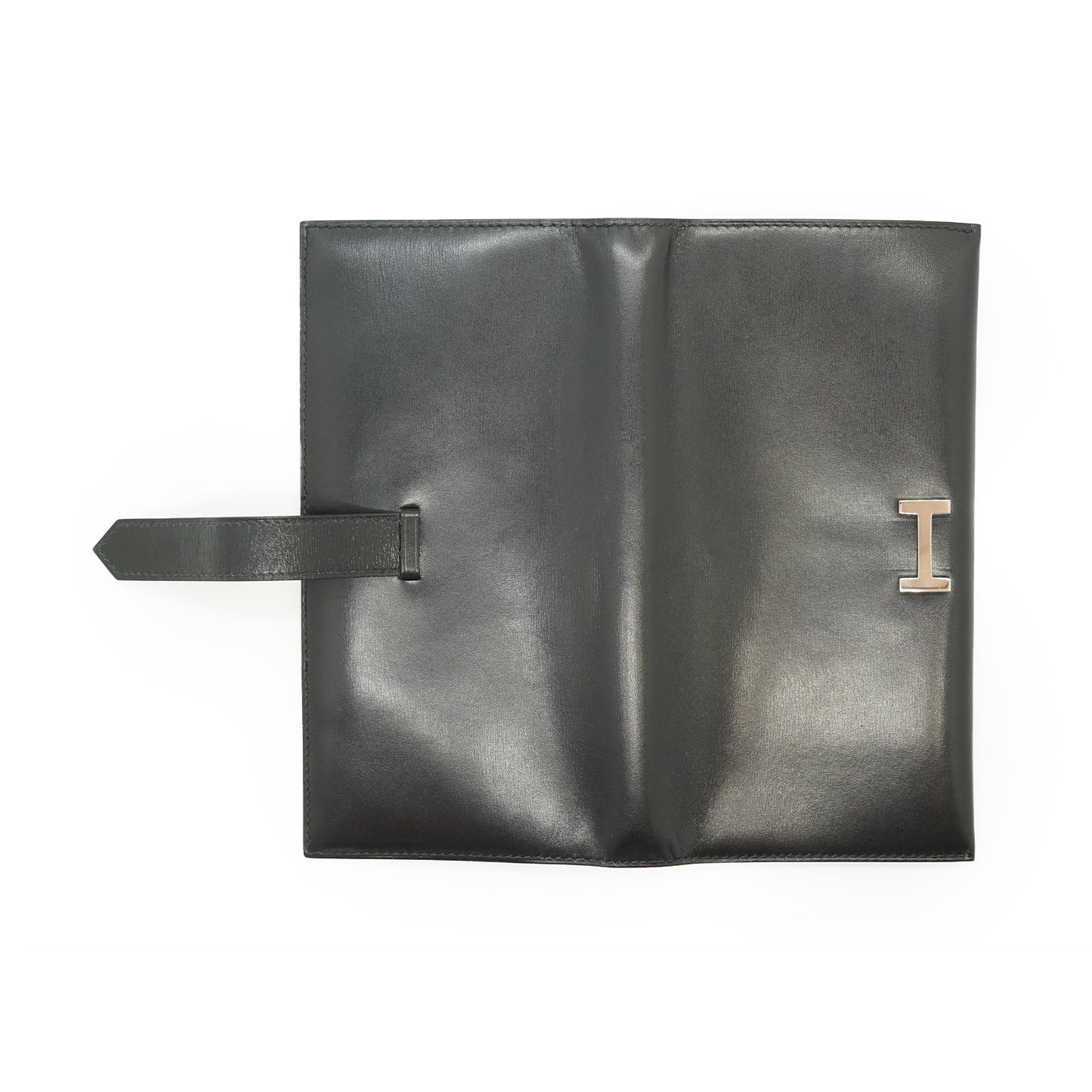 Bearn Soufflet Box Calfskin Bifold Long Wallet