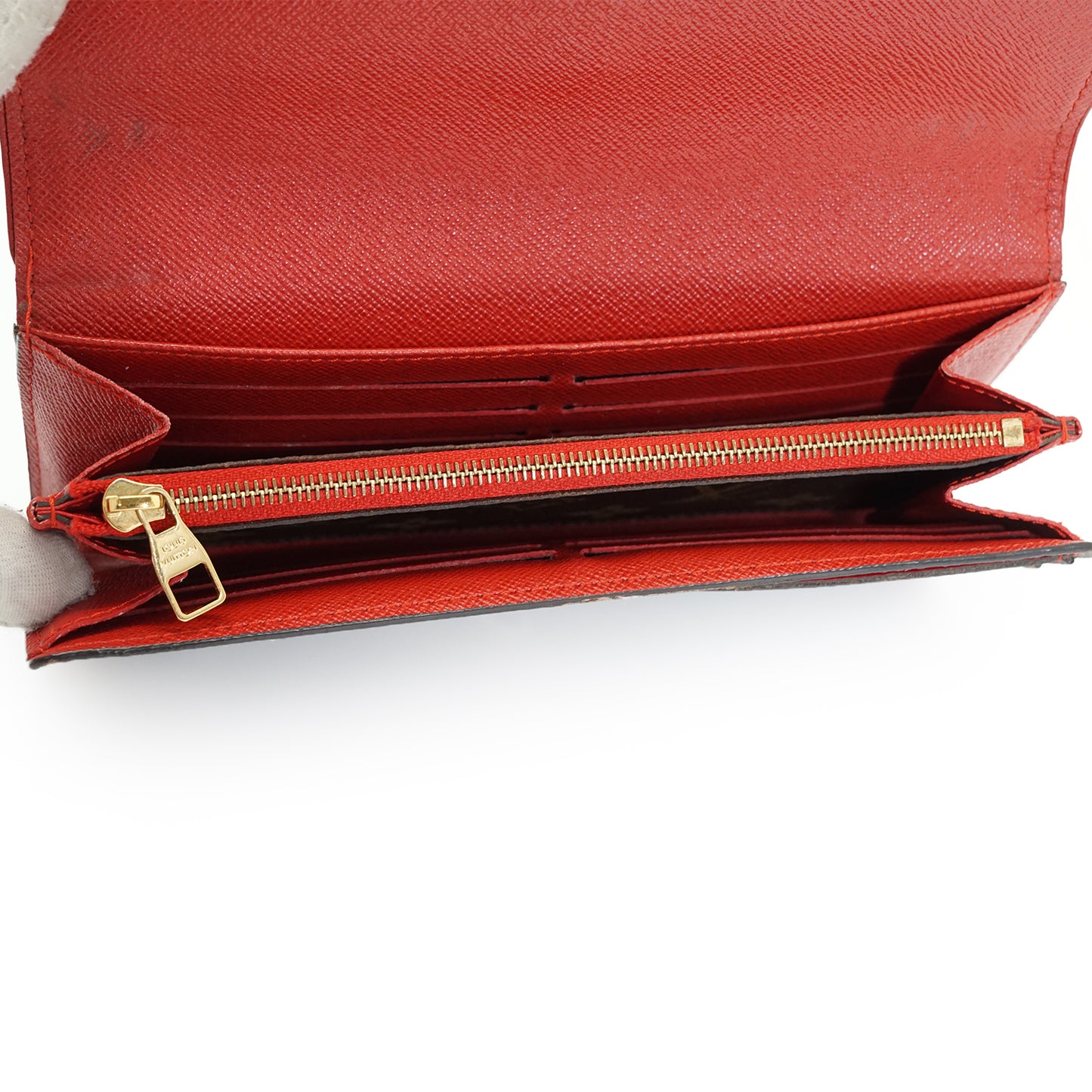 Monogram Portefeuille Sarah Retiro Cherry Red Long Wallet