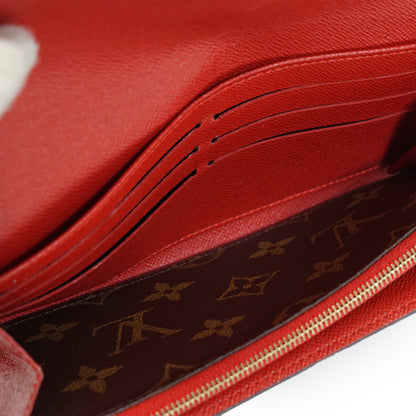Monogram Portefeuille Sarah Retiro Cherry Red Long Wallet