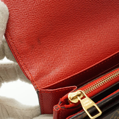 Monogram Portefeuille Sarah Retiro Cherry Red Long Wallet