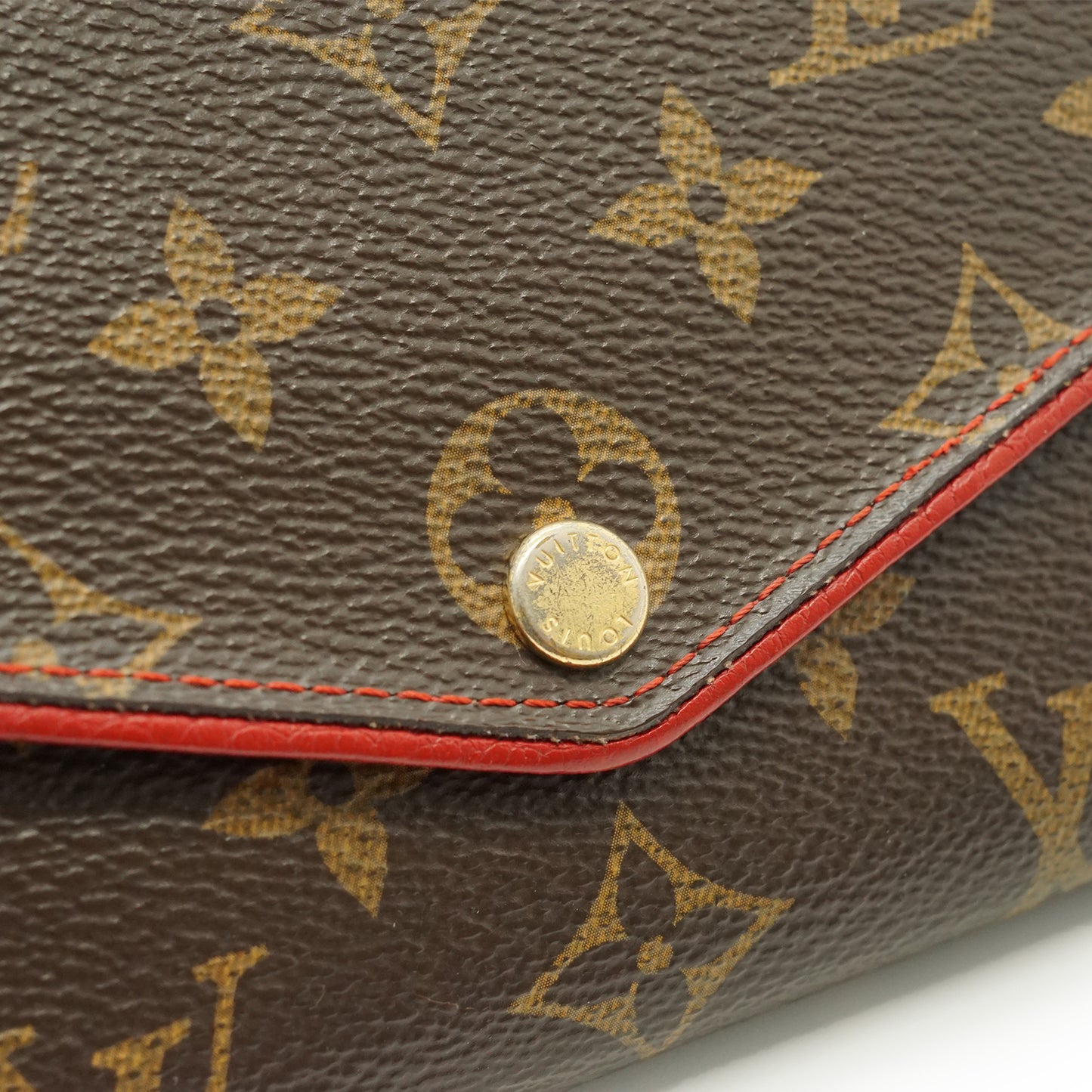 Monogram Portefeuille Sarah Retiro Cherry Red Long Wallet