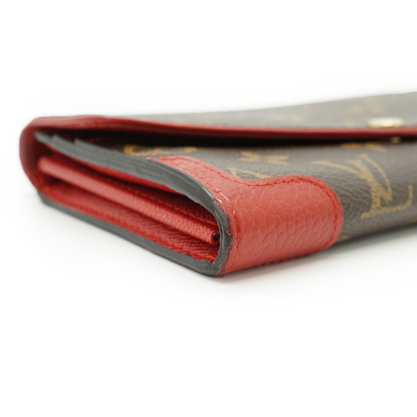 Monogram Portefeuille Sarah Retiro Cherry Red Long Wallet