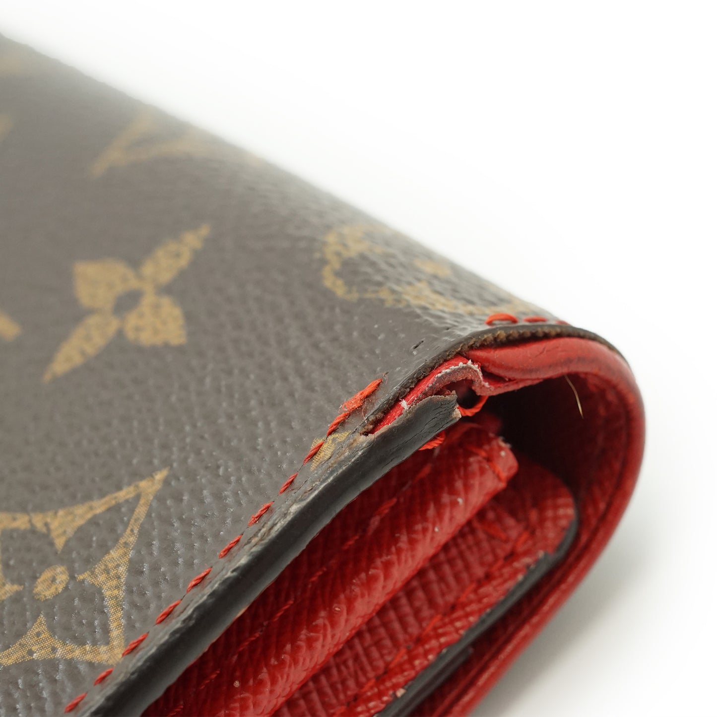 Monogram Portefeuille Sarah Retiro Cherry Red Long Wallet