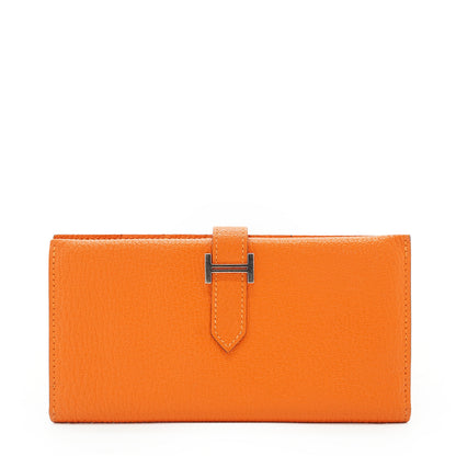 Bearn Soufflet Chevre Mysore Bifold Long Wallet