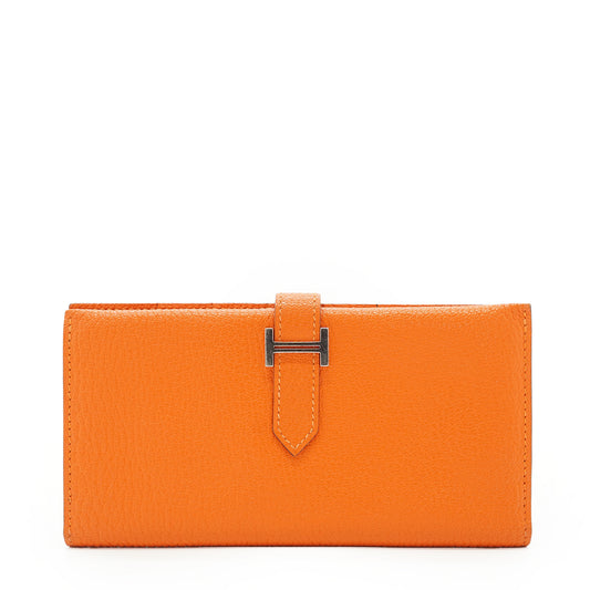 Bearn Soufflet Chevre Mysore Bifold Long Wallet