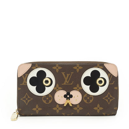 Monogram Dog Zippy Long Wallet Rose Ballerine Valentine Limited Edition